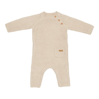 jumpsuit gebreid, sand - LITTLE DUTCH