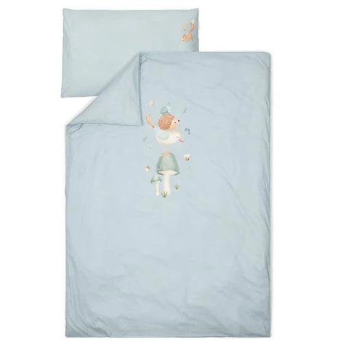 dekbedovertrek ledikant forest friends, blauw – LITTLE DUTCH