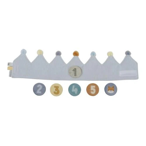 verjaardagskroon 1-5jr., blauw - LITTLE DUTCH