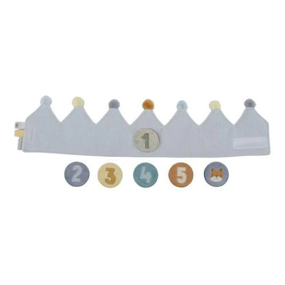 verjaardagskroon 1-5jr., blauw - LITTLE DUTCH