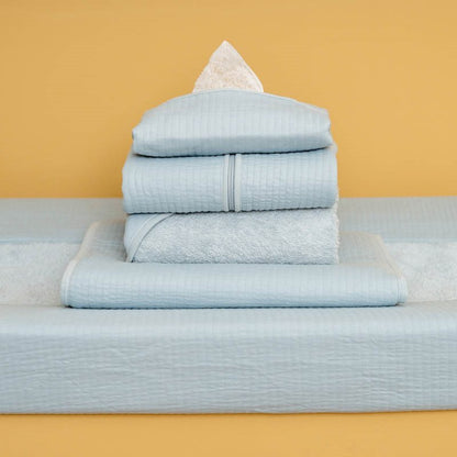 wiegdeken zomer pure, soft blue - LITTLE DUTCH