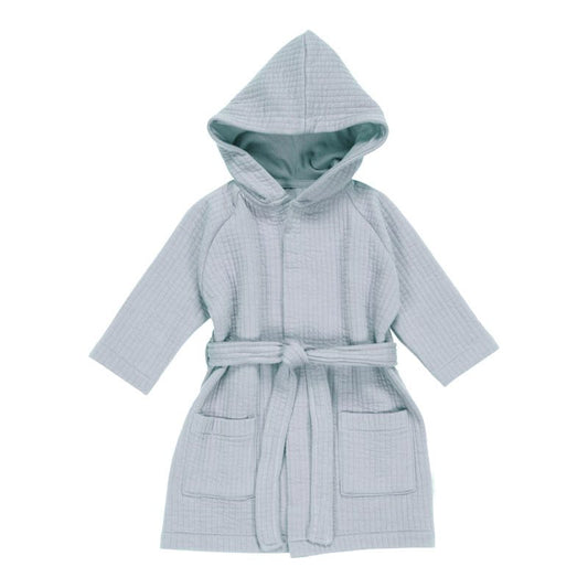 badjas pure, soft blue, 98/104 - LITLLE DUTCH
