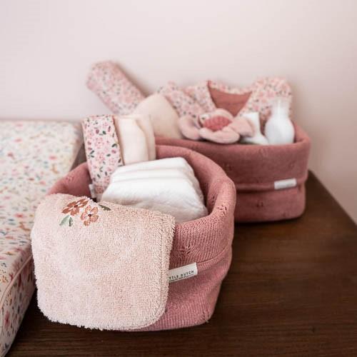 commodemandje gebreid klein, blush - LITTLE DUTCH