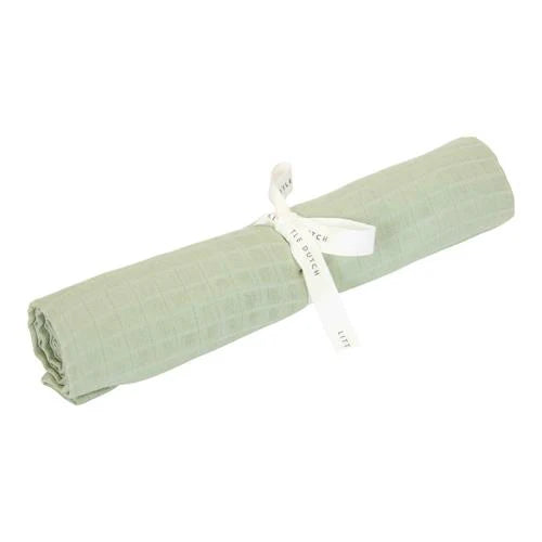 inbakerdoek pure, sage - LITTLE DUTCH