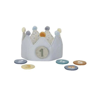 verjaardagskroon 1-5jr., blauw - LITTLE DUTCH