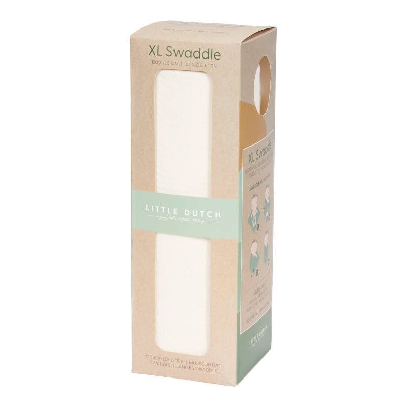 inbakerdoek pure, soft white – LITTLE DUTCH