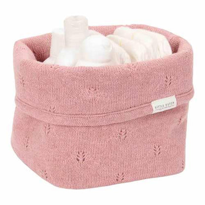 commodemandje gebreid klein, blush - LITTLE DUTCH