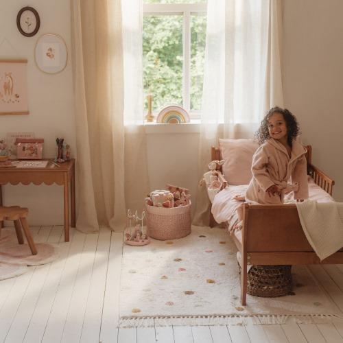tapijt stippen, roze - LITTLE DUTCH
