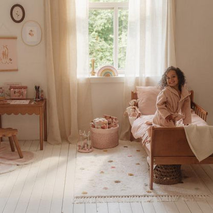 tapijt stippen, roze - LITTLE DUTCH