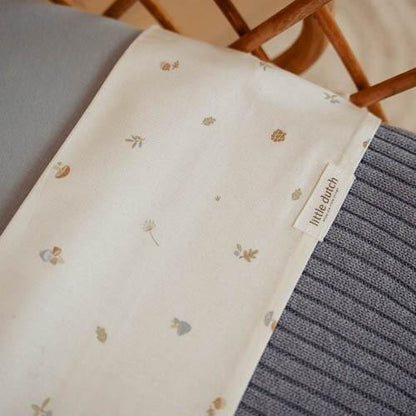 wiegdeken, pure denim blue - LITTLE DUTCH