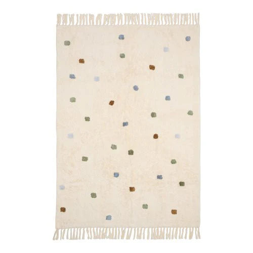 tapijt stippen, blauw - LITTLE DUTCH