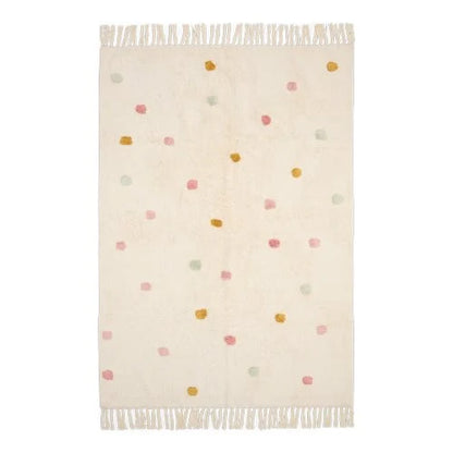 tapijt stippen, roze - LITTLE DUTCH