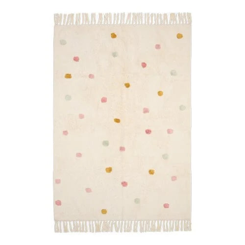 tapijt stippen, roze - LITTLE DUTCH