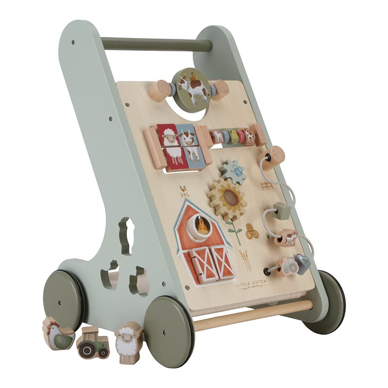 activiteitenspeelgoed loopwagen, little farm - LITTLE DUTCH