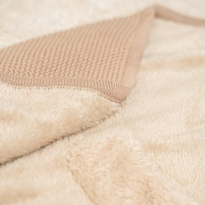 wikkeldeken gebreid, beige - LITTLE DUTCH