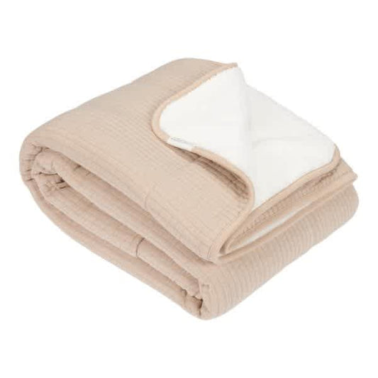 wiegdeken, pure beige - LITTLE DUTCH