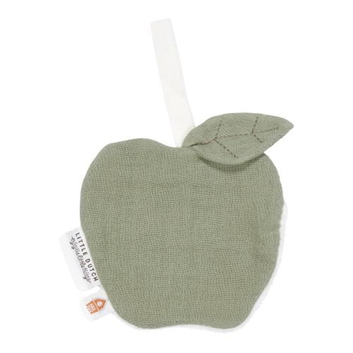 fopspeendoekje appel, olive - LITTLE DUTCH