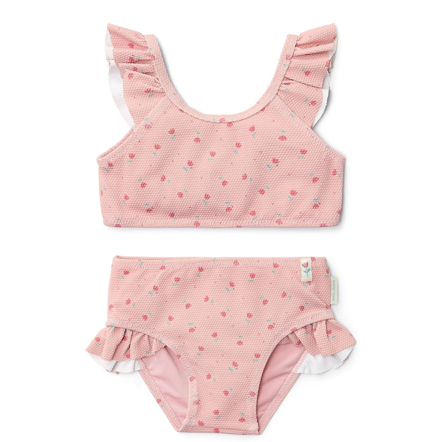 bikini sunny flowers, pink - LITTLE DUTCH