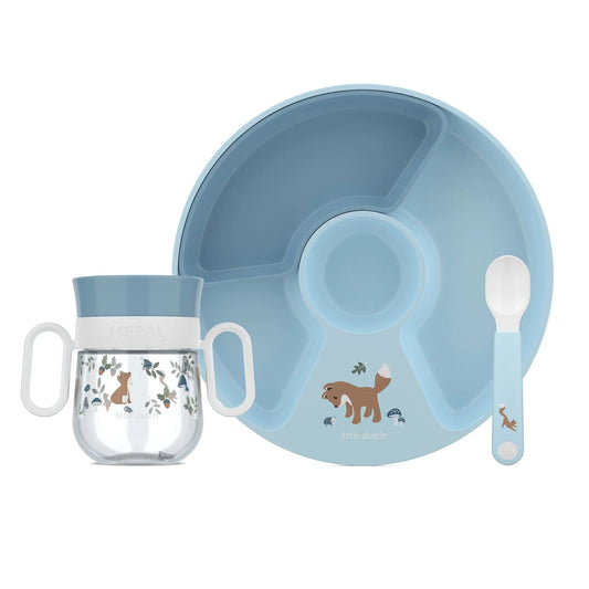 eetset 3-delig, forest friends - LITTLE DUTCH
