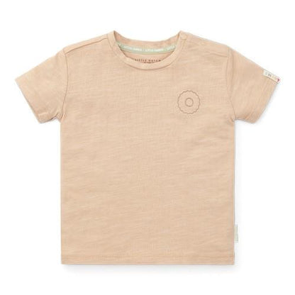 t-shirt korte mouw, beige - LITTLE DUTCH