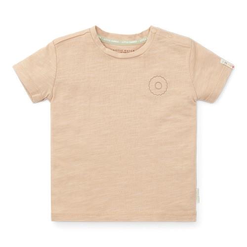 t-shirt korte mouw, beige - LITTLE DUTCH