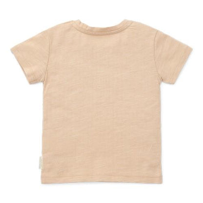 t-shirt korte mouw, beige - LITTLE DUTCH