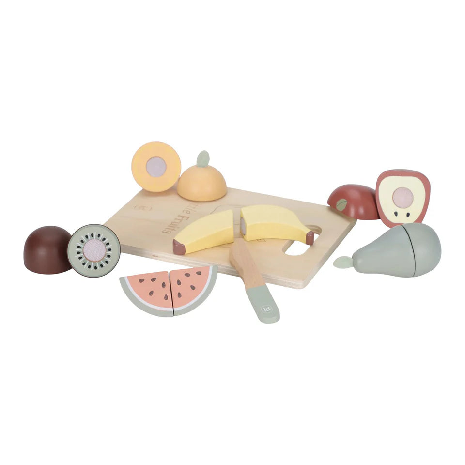houten snijset fruit - LITTLE DUTCH