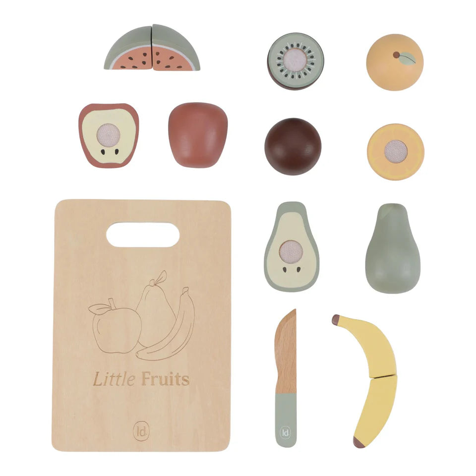 houten snijset fruit - LITTLE DUTCH