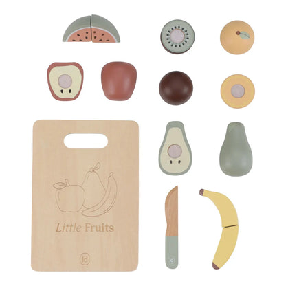 houten snijset fruit - LITTLE DUTCH