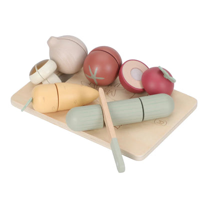 houten snijset groenten - LITTLE DUTCH