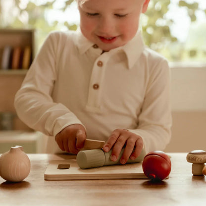 houten snijset groenten - LITTLE DUTCH