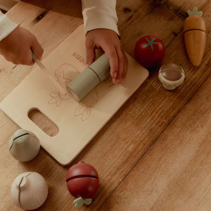 houten snijset groenten - LITTLE DUTCH