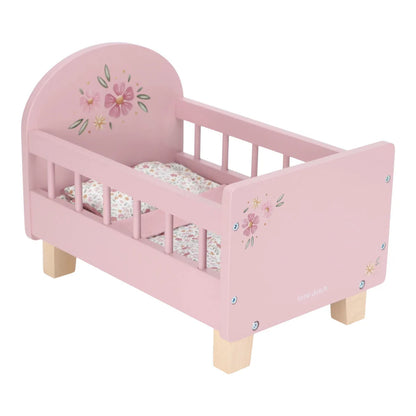poppenbed hout, roze - LITTLE DUTCH