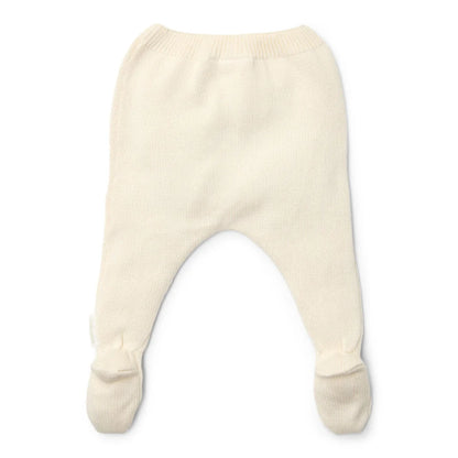 broek met voetjes, wit - LITTLE DUTCH