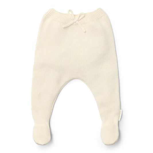 broek met voetjes, wit - LITTLE DUTCH