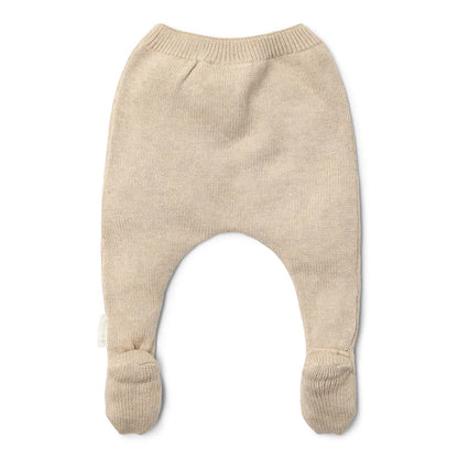 broek met voetjes, beige - LITTLE DUTCH