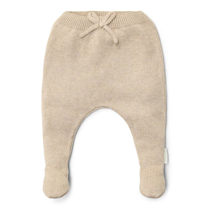 broek met voetjes, beige - LITTLE DUTCH