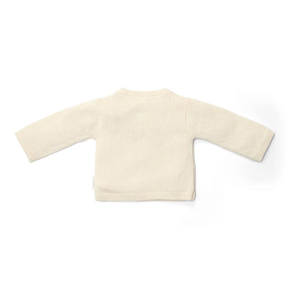 trui overslag, wit - LITTLE DUTCH