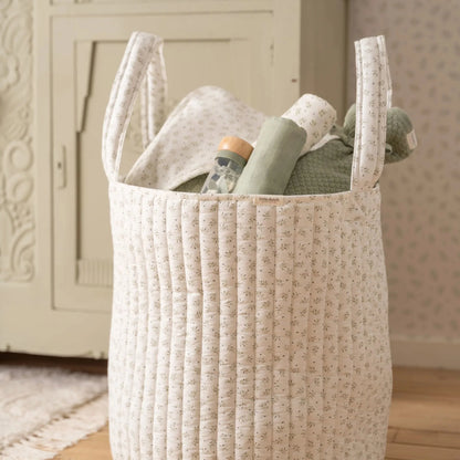 opbergmand groot, blueberry leaves - LITTLE DUTCH