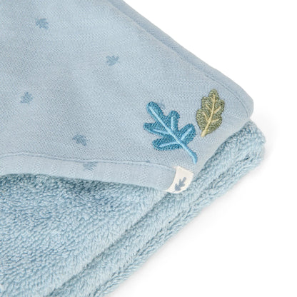 badcape essential, blauw - LITTLE DUTCH