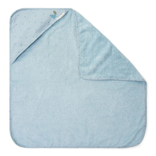 badcape essential, blauw - LITTLE DUTCH