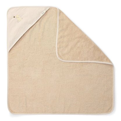 badcape newborn neutrals, beige - LITTLE DUTCH