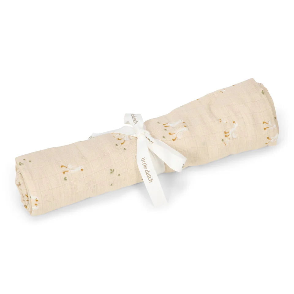 inbakerdoek naturals, little goose - LITTLE DUTCH