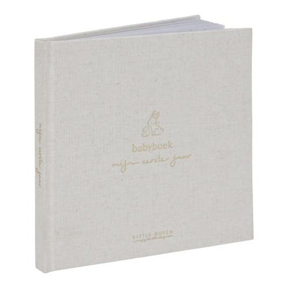 babyboek mijn eerste jaar, baby bunny - LITTLE DUTCH
