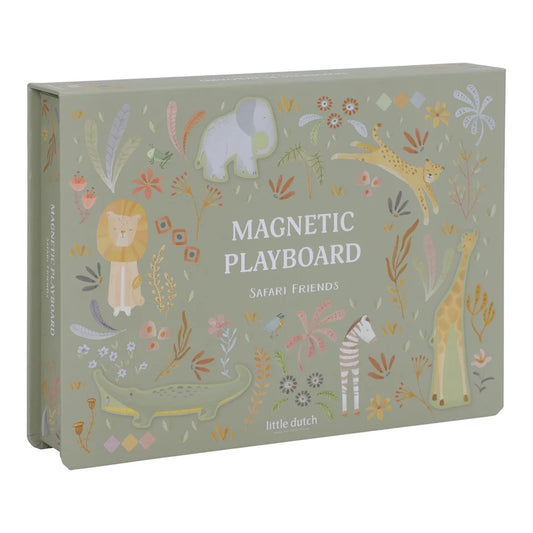 magnetisch speelbord, safari friends - LITTLE DUTCH