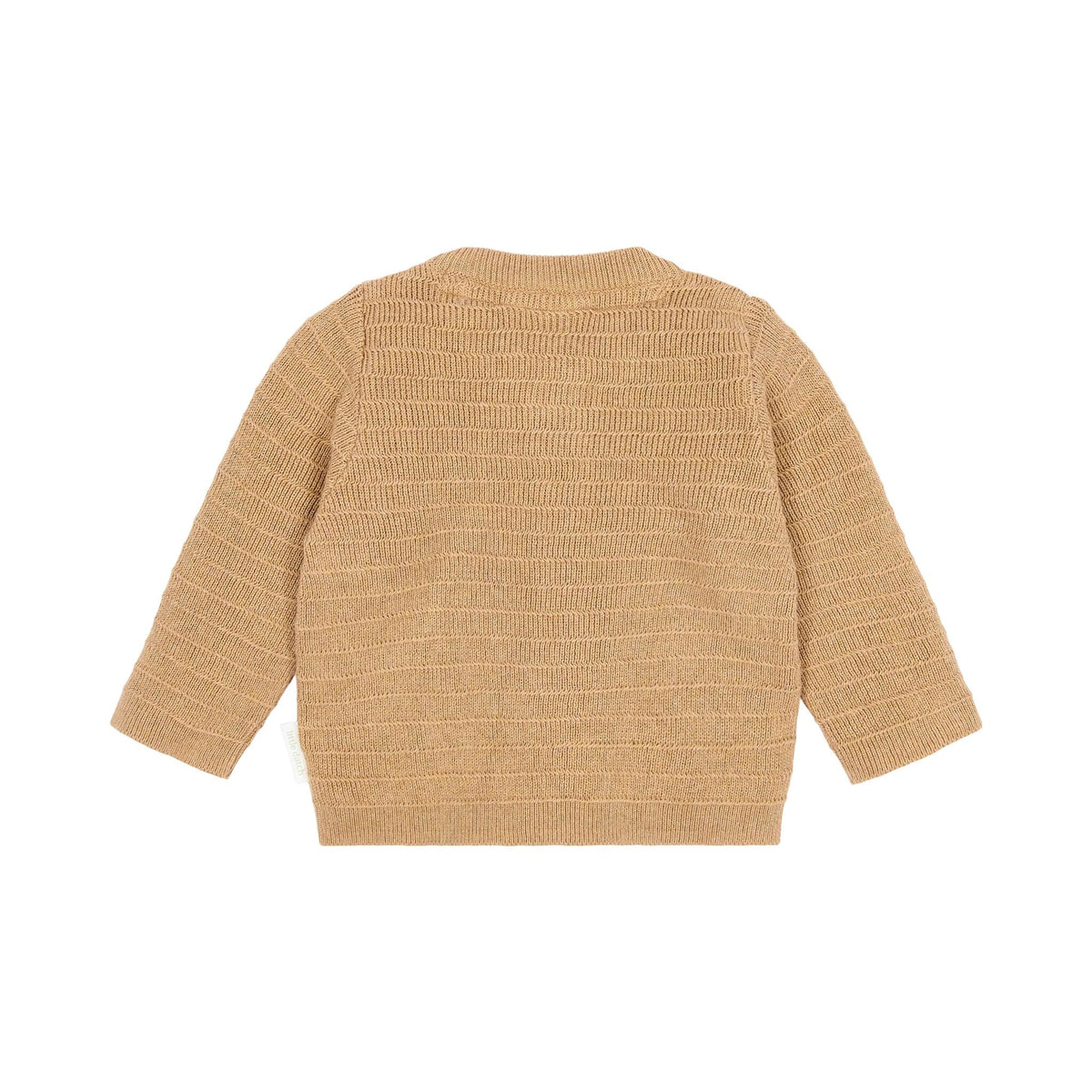gilet gebreid safari friends, brown - LITTLE DUTCH