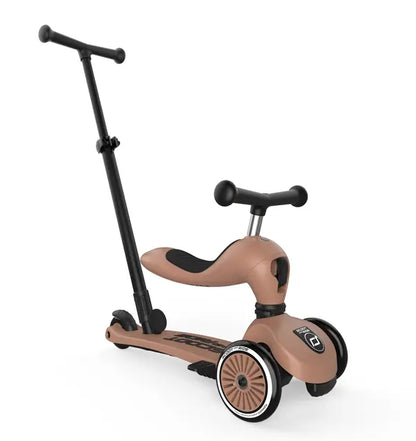 fiets/step highwaykick 1 push & go, mocha - SCOOT & RIDE