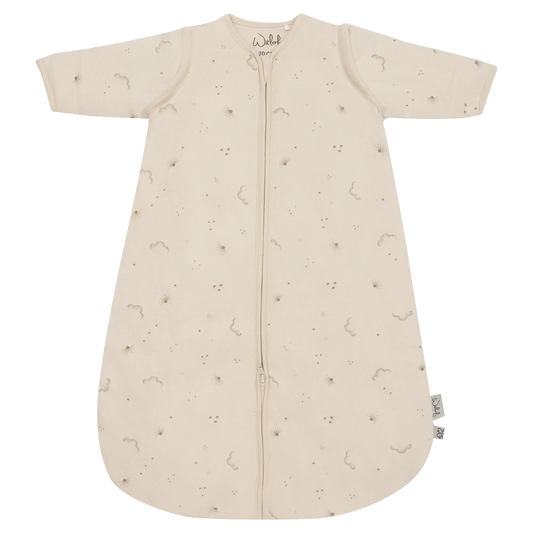 winterslaapzak 70 cm galaxy dreams, ecru - WITLOF FOR KIDS