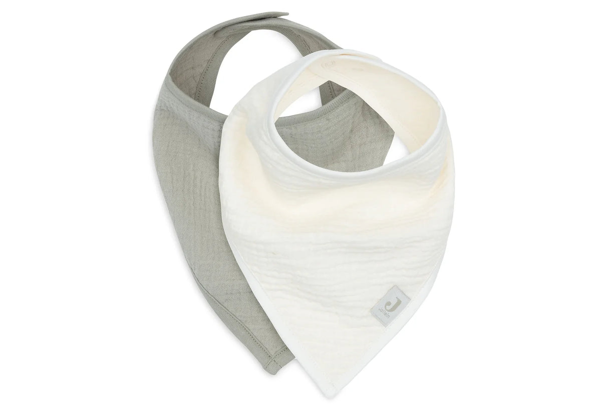 Slab Bandana Hydrofiel - Olive Green/Oatmeal - 2 Stuks - GL JO + LIZ
