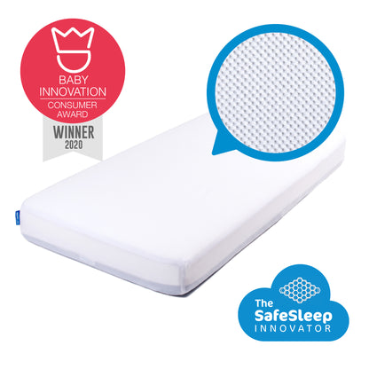 hoeslaken premium safe sleep, wit - AEROSLEEP